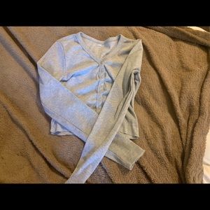 Long sleeve crop top